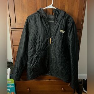 LL BEAN women’s hooded winter jacket reversible